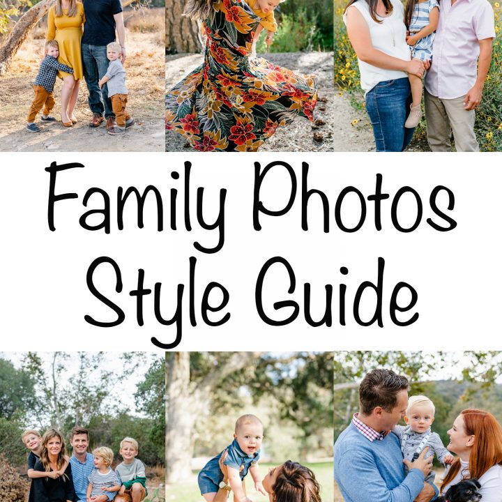 Family Session Style Guide